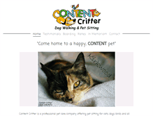 Tablet Screenshot of contentcritter.com